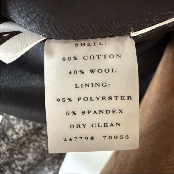 Ann Taylor Black Flecked Lined Jacket Double Breasted Blazer Women’s Sz 14 - Picture 9 of 9